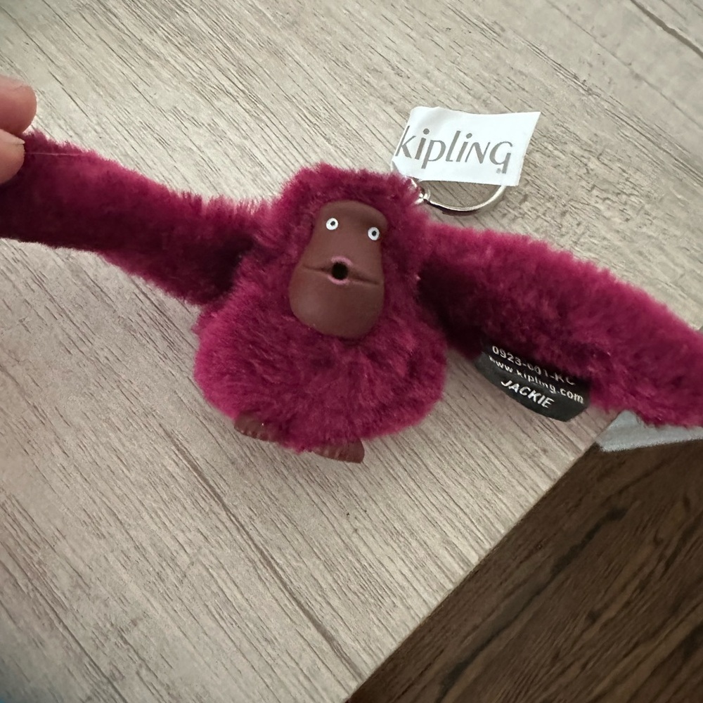Kipling Purple Monkey Key and Card Holder